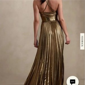 Raggiera Pleated Dress- Bananna Republic